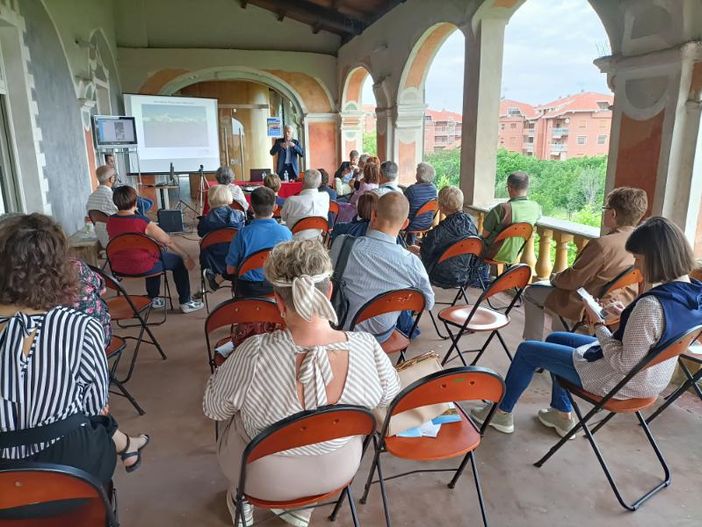 I partecipanti all'ultimo incontro di Storie del Viso a Costigliole Saluzzo