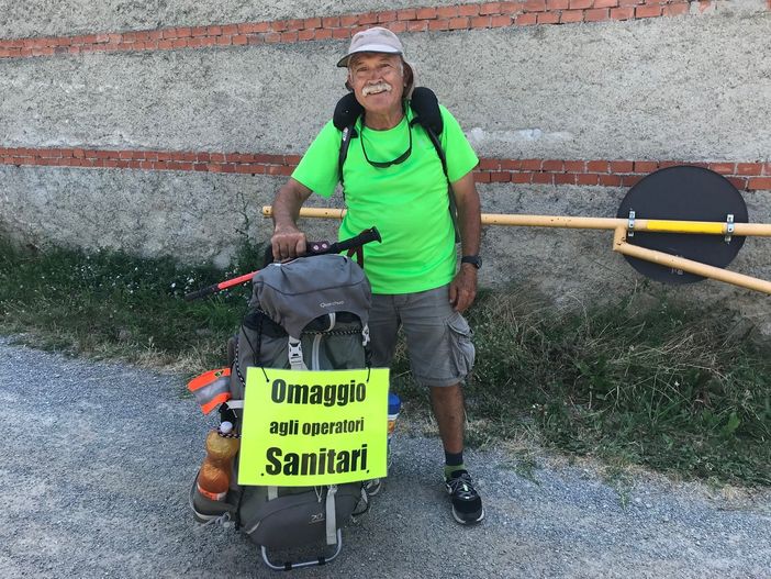 Da Venezia alla Francia passando per Cuneo: Bernardo Sagrado in viaggio per dire grazie ai sanitari