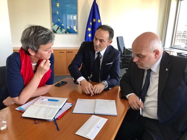 Cirio e Marello perorano la causa del lodo Delrio presso la commissaria Ue alla Concorrenza Margrethe Vestagher: era il maggio 2017