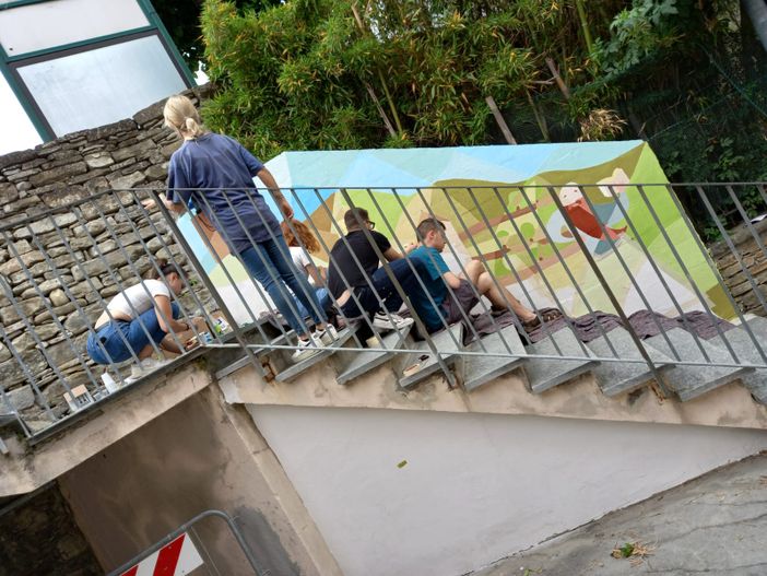 Inaugurato a Cortemila il murales realizzato dai ragazzi dell’istituto professionale "Cillario Ferrero"