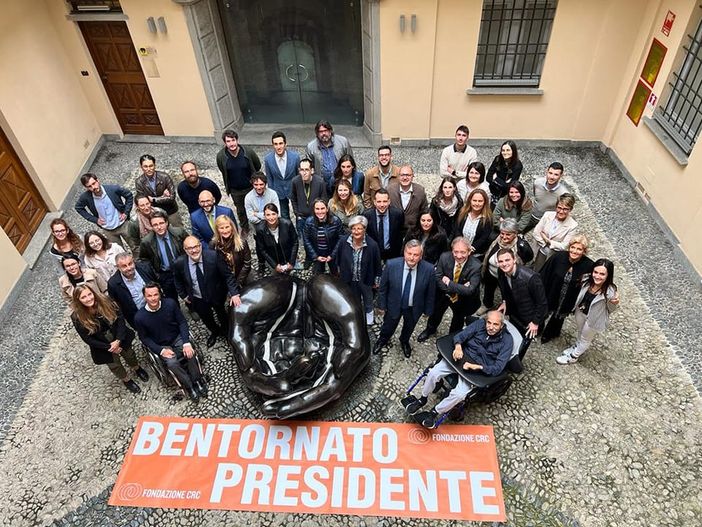 "Bentornato!" Giandomenico Genta accolto in Fondazione CRC dopo la lunga malattia