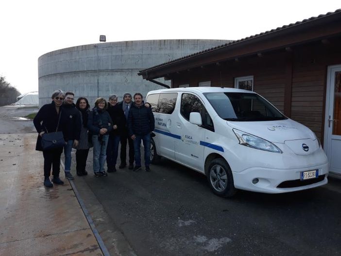 Alba, docenti del corso di "Gestione delle acque e risanamento ambientale" del Cillario in visita all'impianto Egea di Vottignasco