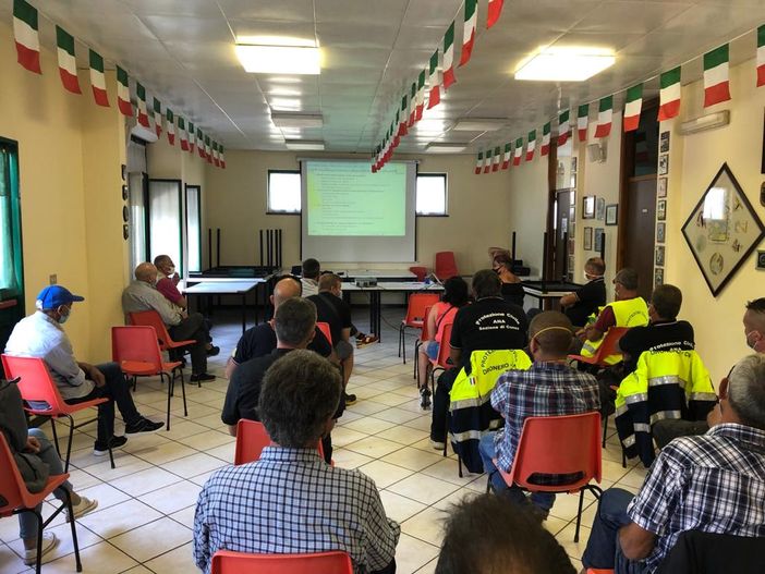 Un momento del corso tenuto sabato a Madonna dell'Olmo Un momento del corso tenuto sabato a Madonna dell'Olmo