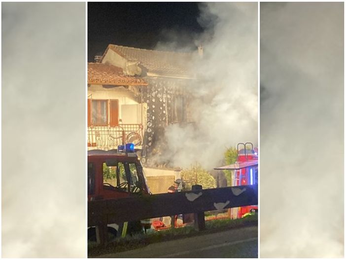 Fiamme nella notte in una casa di corso Vittorio Emanuele II a Cardè: una vittima (VIDEO)