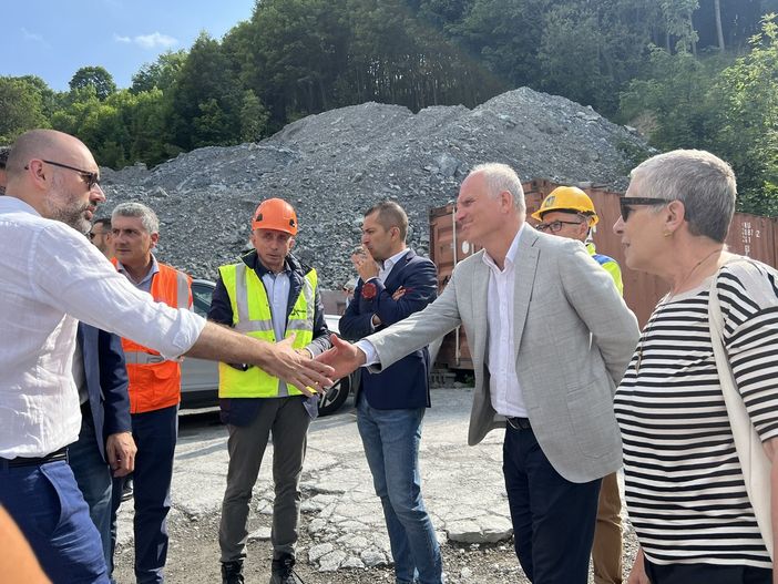 Tunnel di Tenda, ieri al cantiere anche Luca Robaldo: "Se ci credo? Preferisco fidarmi, ma chiedo onestà"