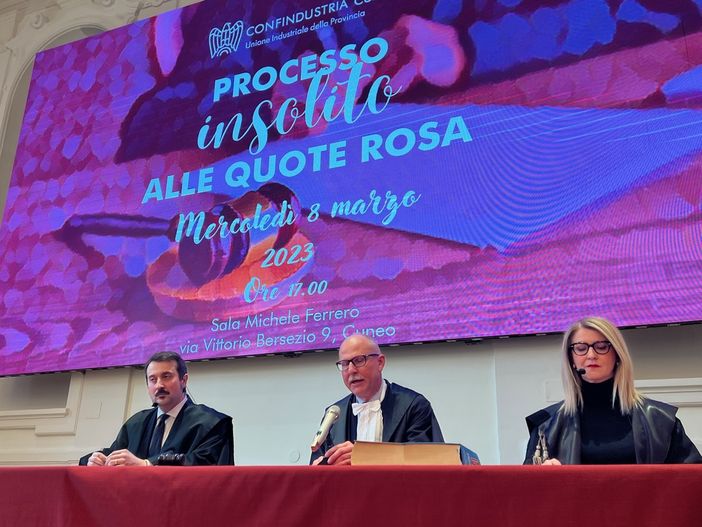 Processo alle quote rosa ieri a Cuneo. La sentenza? "Vanno assolte e mantenute" [FOTO E VIDEO]