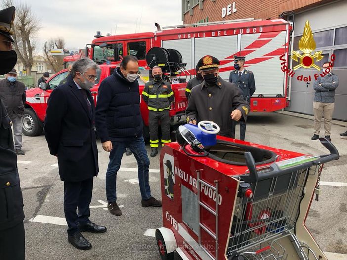 Vigili del Fuoco, anche Alba festeggia Santa Barbara: insediato il nuovo capo distaccamento Bruno Rocco