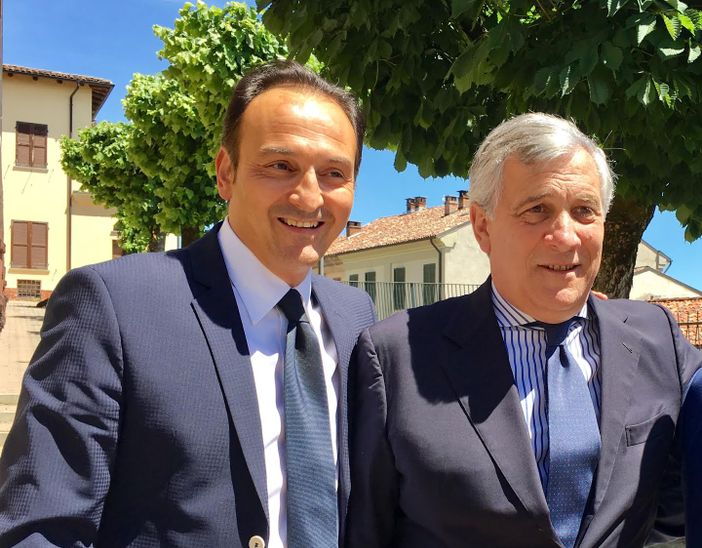 Il presidente della Regione Alberto Cirio con il vicepremier Antonio Tajani Il presidente della Regione Alberto Cirio con il vicepremier Antonio Tajani