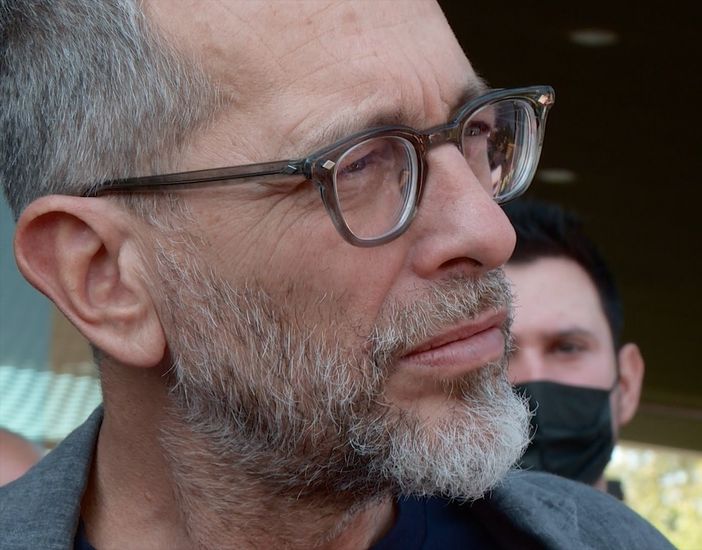Il giornalista Corrado Formigli, conduttore di "Piazzapulita", su La7
