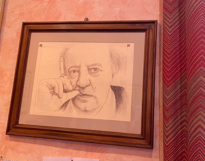 Lo scrittore Arpino visto da Giovanni Botta