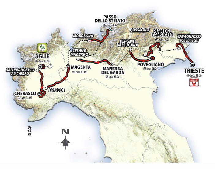 Cherasco aspetta la corsa rosa e si prepara a far da arrivo al Giro d'Italia Next Gen Cherasco aspetta la corsa rosa e si prepara a far da arrivo al Giro d'Italia Next Gen