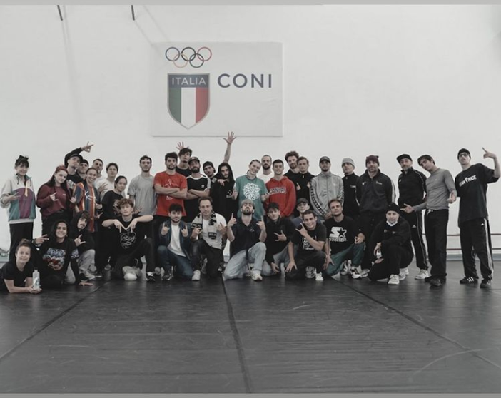 Allenatori e atleti al raduno di Formia