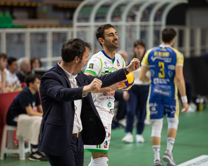 Matteo Battocchio durante la partita di Pordenone (Foto: Franco Morat)
