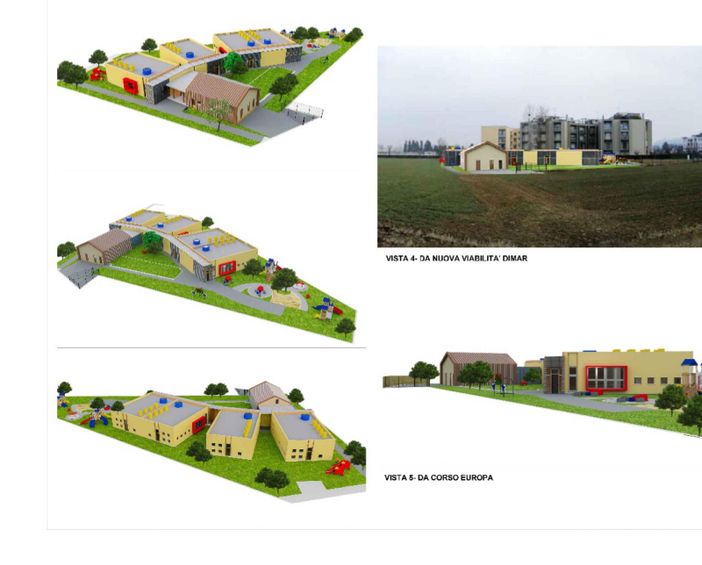 Il render del nuovo asilo nido di Alba