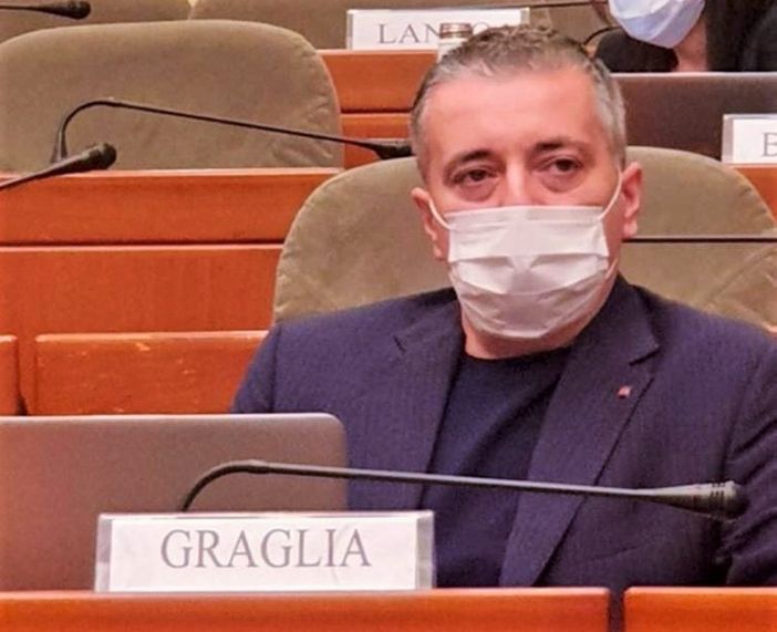 Graglia nell'aula del Consiglio regionale