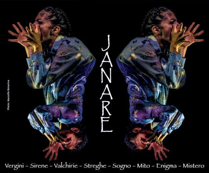 "Janare", uno spettacolo che coniuga sogno e mistero, mito e magia con sirene e streghe, vergini e valchirie. "Janare", uno spettacolo che coniuga sogno e mistero, mito e magia con sirene e streghe, vergini e valchirie.