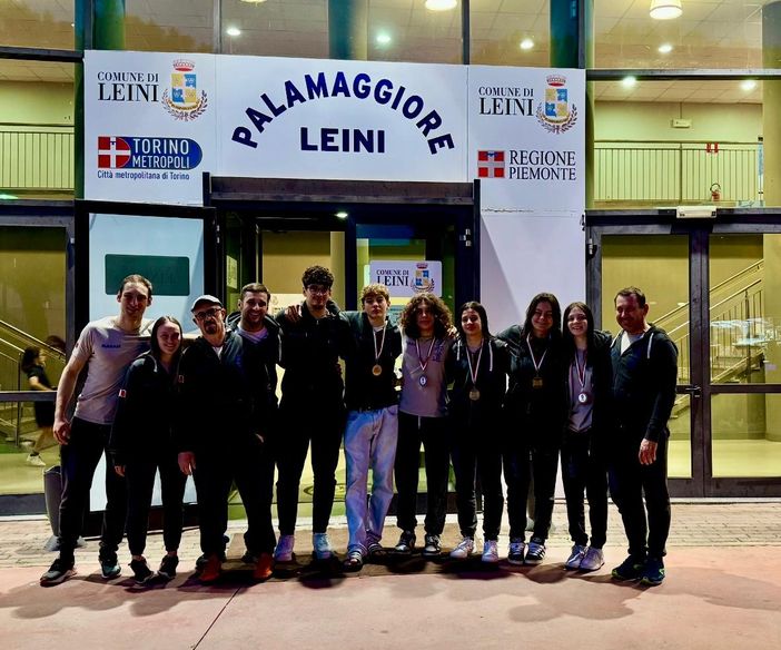 Da sinistra Varetto Marco, Varetto Giulia, Baschieri Silvio, Bertolotti Giorgio, Penone Yuri, Garelli Giacomo, Tosello Christian, Olivero Alessandra, Marchiò Claudia, Luciano Martina, Penone Diego