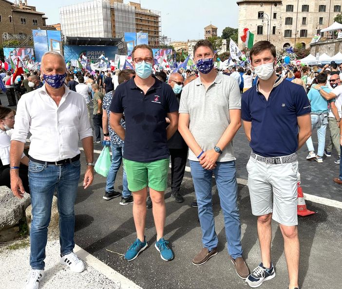 Manifestazione Lega: a Roma, per un’Italia “bella, libera e giusta” anche molti cuneesi