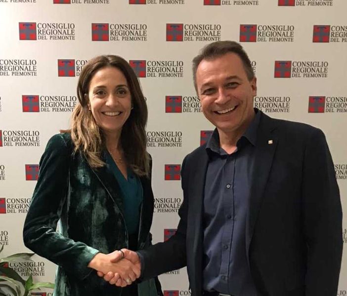 L'assessore Elena Chiorino e il consigliere Paolo Bongioanni