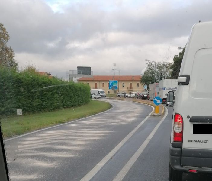 La Statale 231 a Madonna dell'Olmo (immagine d'archivio)