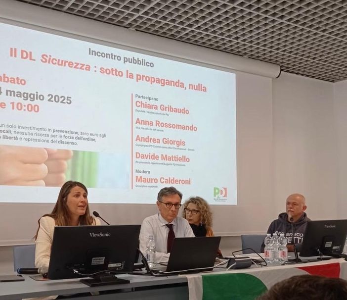“DL Sicurezza: sotto la propaganda, nulla”: a Cuneo un incontro pubblico del PD provinciale