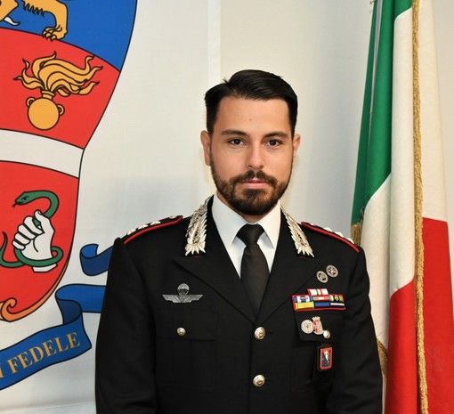 Il capitano Giuseppe Santoro, comandante della Compagnia dei Carabinieri di Alba
