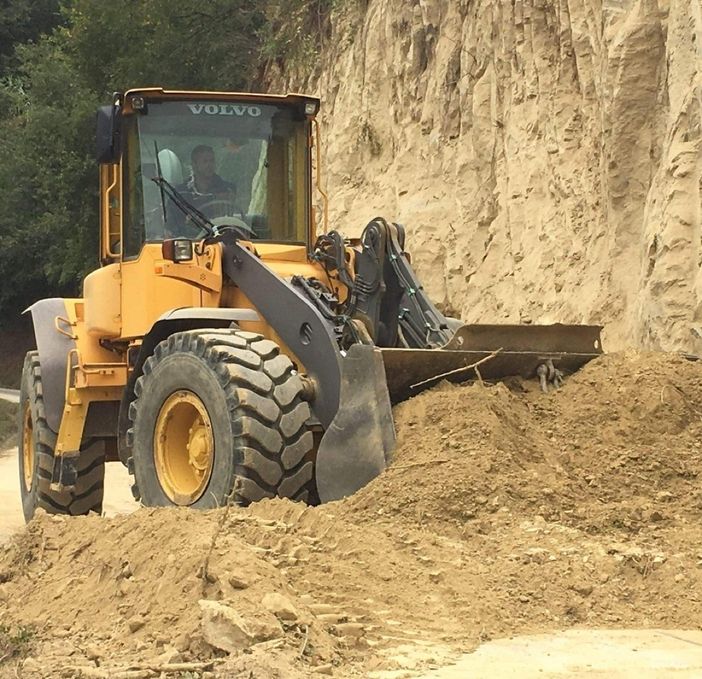 Monteu Roero, frana sulla strada comunale Roreto-Gera