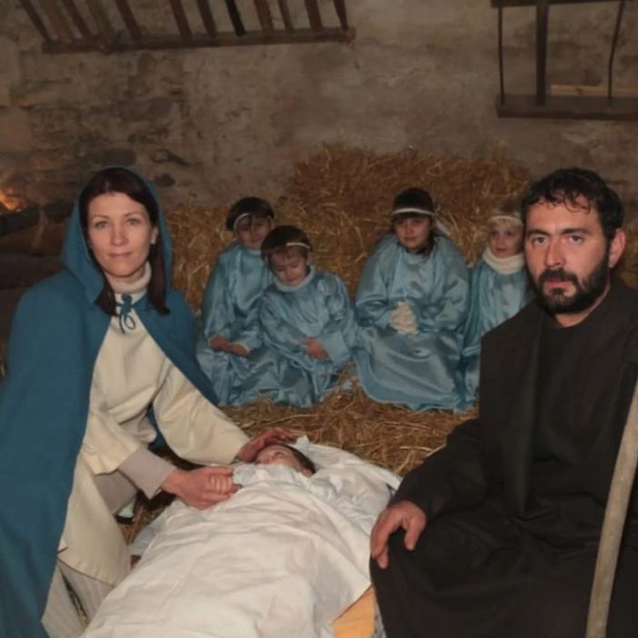 La rappresentazione della Natività nel presepe vivente dello scorso anno