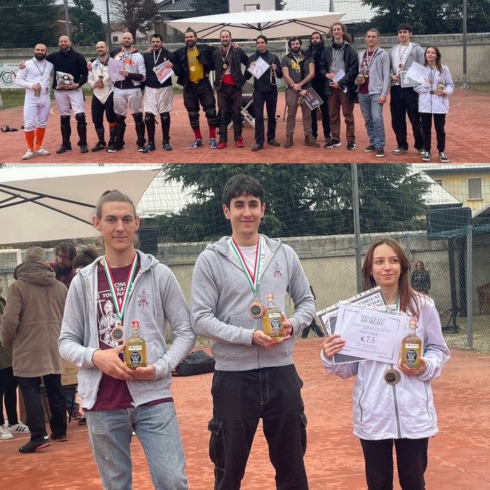 Due podi per l’Accademia Scherma Alba: marzo col sorriso