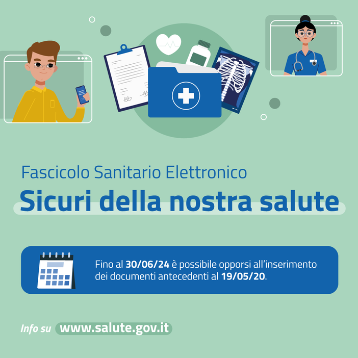 Fascicolo sanitario elettronico: fino al 30 giugno ci si può opporre al caricamento dei dati pregressi