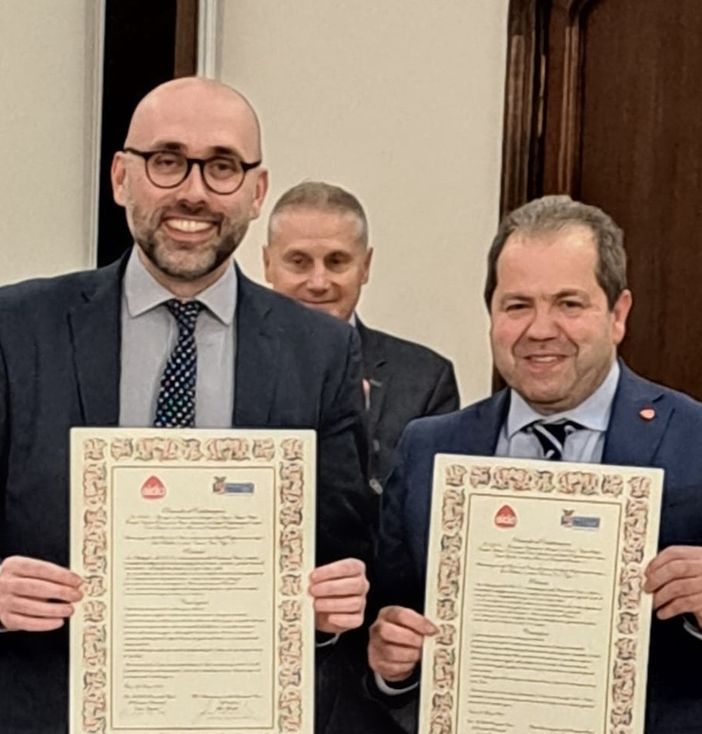 I presidenti Robaldo e Giraudo