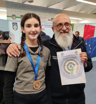 Martina Forzano con l'allenatore Fulvio D'Alessandro Martina Forzano con l'allenatore Fulvio D'Alessandro