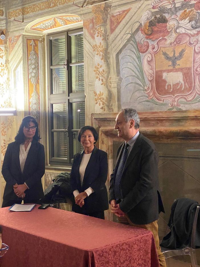 L'inaugurazione della mostra L'inaugurazione della mostra