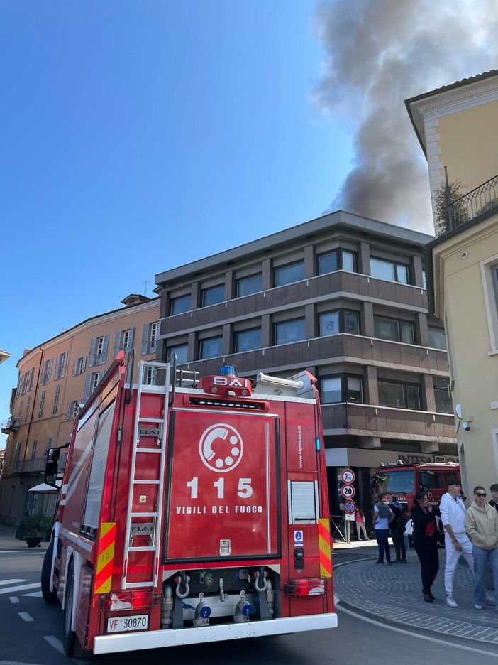 Incendio a Mondovì Incendio a Mondovì