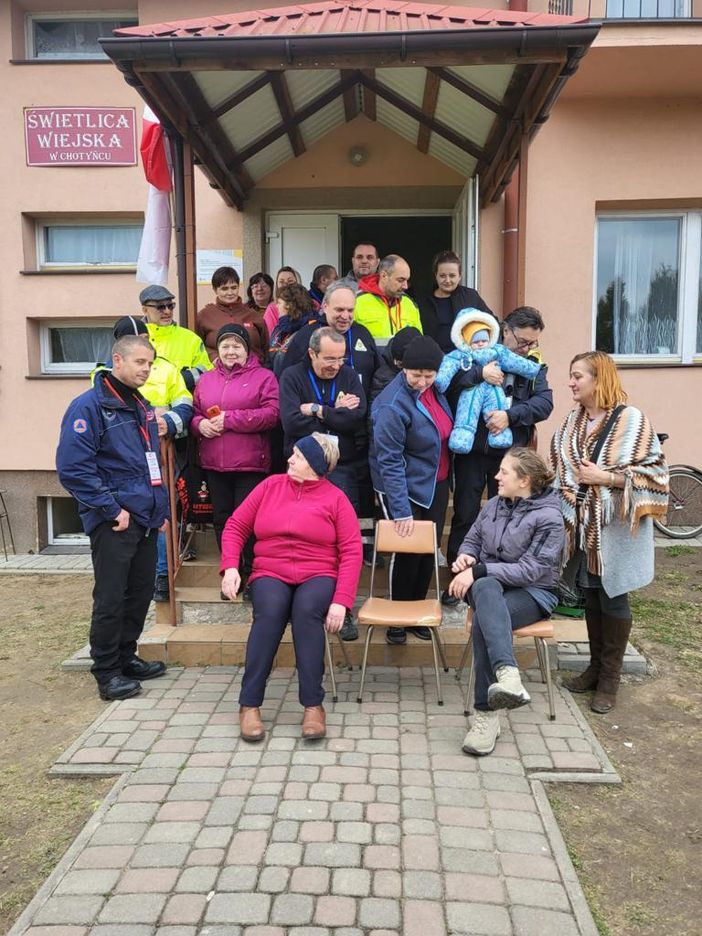 Momento di gioia per il gruppo volontari in Polonia