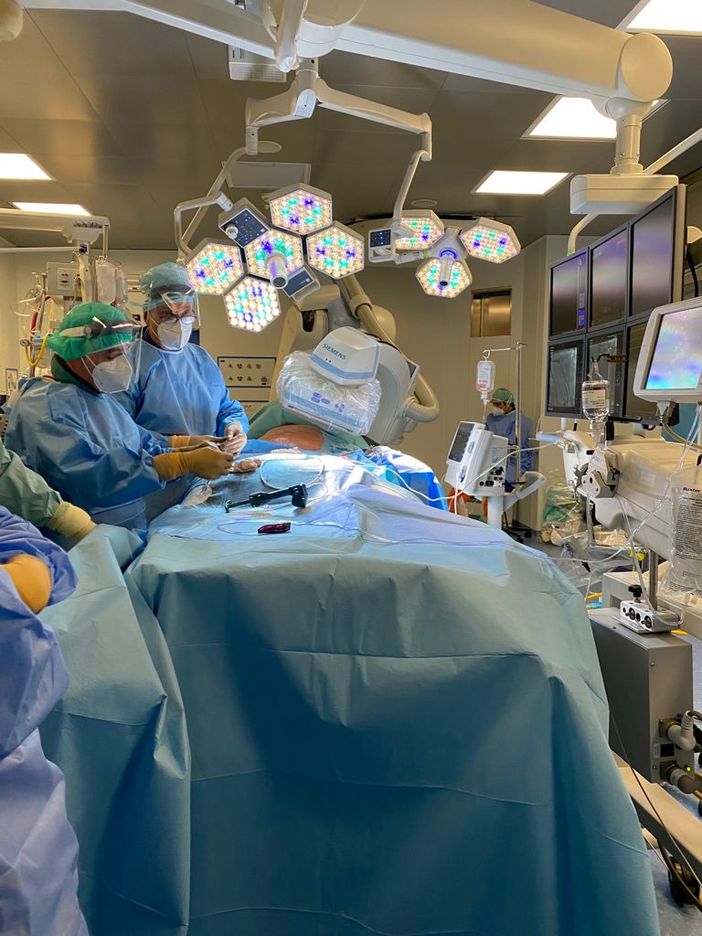 Al Santa Croce intervento cardiovascolare su paziente biamputato e Covid-positivo (VIDEO)