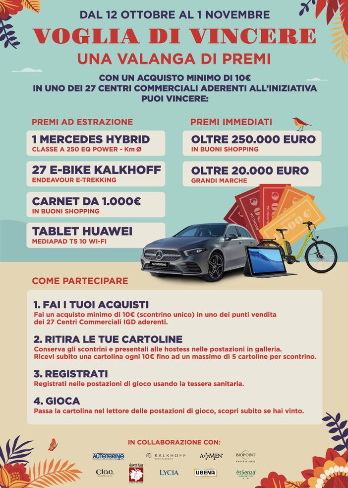 A Mondovicino Shopping Center e nei 27 Centri Commerciali Igd SiiQ c’è “VOGLIA DI VINCERE”