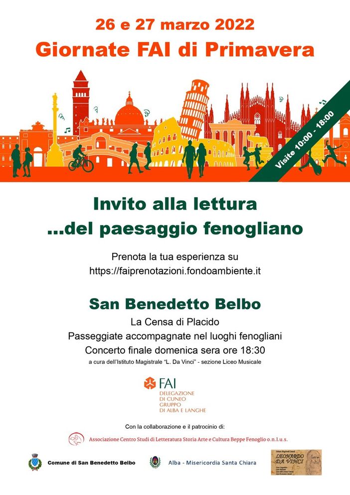 Gruppo FAI di Alba e Langhe per Beppe Fenoglio: visite e passeggiate a San Benedetto Belbo