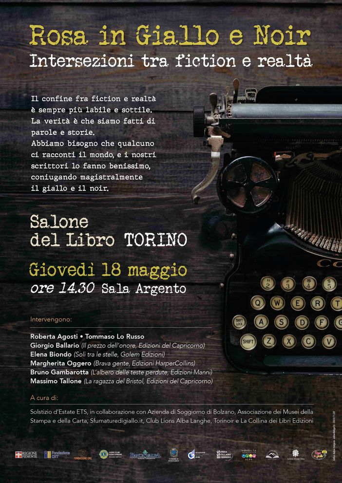 Studenti del "Govone" e del "Cillario Ferrero" di Alba partecipano al Rosa in Giallo e Noir del Salone del Libro di Torino