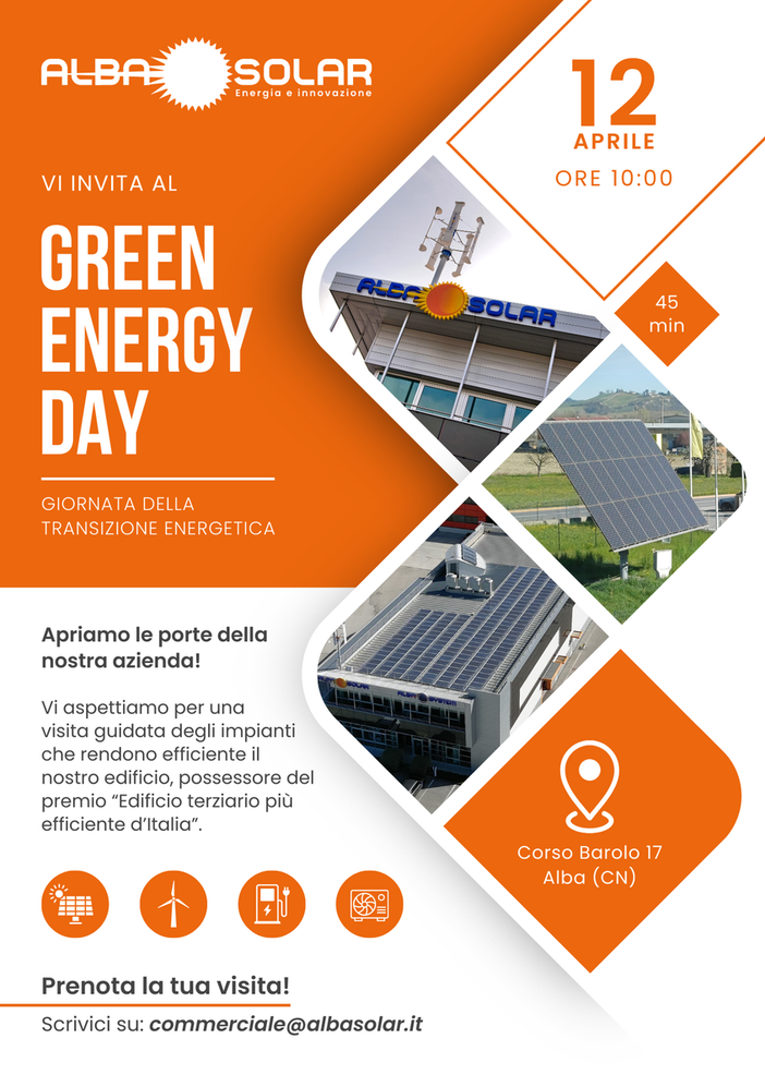 Albasolar apre le porte al pubblico per il Green Energy Day – 12 aprile 2025