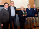 Albino Gallina al centro con targa in mano. Premiato nella consegna del Premio Sportivo dell'anno dall'Unione Nazionale Veterani dello Sport