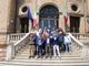 Il comitato organizzatore della Bra-Bra durante la visita in municipio