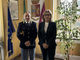 IL primo dirigente della Polizia di Stato Luigi Pecchillo accolto dalla questore Rosanna Minucci
