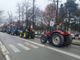 Il corteo dei trattori in viale degli Angeli a Cuneo Il corteo dei trattori in viale degli Angeli a Cuneo