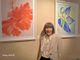Lidia Botto tra i suoi dipinti XL Lidia Botto tra i suoi dipinti XL