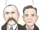 Il ricordo di Sacco e Vanzetti  (cittadino di Villafalletto) a 98 anni dall'esecuzione dei due anarchici... la nuova vignetta di Danilo Paparelli