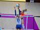 Erika Pritchard, premiata MVP del match con 31 punti, in azione nel match contro Scandicci (foto di Danilo Ninotto)