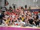 Le Gatte della Honda Cuneo Granda Volley vittoriose nel match contro Monviso (foto di Danilo Ninotto)