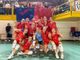 Le pumine festeggiano la vittoria sul campo del Cogne Aosta (foto Ufficio stampa Mondovì Volley) Le pumine festeggiano la vittoria sul campo del Cogne Aosta (foto Ufficio stampa Mondovì Volley)