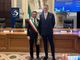 Il sindaco Alberto Gatto e il ministro Alessandro Giuli Il sindaco Alberto Gatto e il ministro Alessandro Giuli